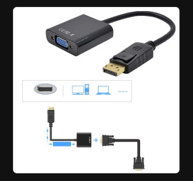 Інше Другое ^/--/^ ‼️ Перехідник DisplayPort на VGA для підключення монітора або проектора до комп&amp;apos;ютера. Новий. ^_^^^ Переходник Display Port на VGA для подключения монитора или проектора к компьютеру. Новый. - фото фото фото