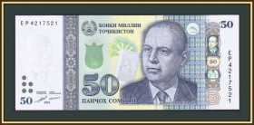 Таджикистан Таджикистан ^/--/^ Таджикистан 50 сомони 2018 P-26  (26 /--/ c) UNC ^_^^^ Таджикистан 50 сомоні 2018 P-26 (26 /--/ c) UNC - фото фото фото