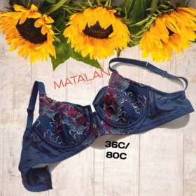 Бюстгальтери Бюстгальтеры ^/--/^ Matalan 36 /--/ C/80 /--/ С Бюстгальтер мягкий косточка синий с вышивкой ^_^^^ Matalan 36 /--/ C/80 /--/ С Бюстгальтер м'який кісточка синій з вишивкою - фото фото фото