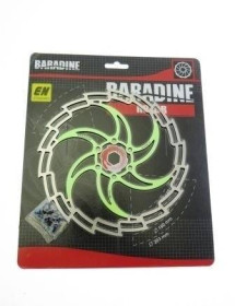 Гальмівна система Тормозная система ^/--/^ Ротор Baradine DB-05 180 мм сріблясто-зелений (07391) ^_^^^ Ротор Baradine DB-05 180 мм серебристо-зеленый (07391) - фото фото фото