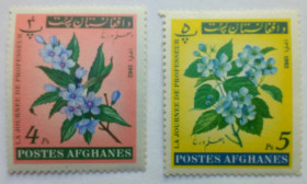 Афганістан Афганистан ^/--/^ Афганистан 1962 Цветы, день учителя, гашеные ^_^^^ Афганістан 1962 Квіти, день вчителя, гашені - фото фото фото