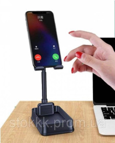 Розумні годинники (Smart watch) Умные часы (Smart watch) ^/--/^ Держатель подставка для мобильного телефона WS-18 черный ^_^^^ Підставка для мобільного телефону WS-18 чорний - фото фото фото