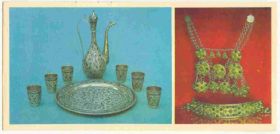СРСР СССР ^/--/^ СССР 1975 открытка Искусство  Чеканка Дагестан 14 ^_^^^ 1975 Мистецтво Чеканка Дагестан 14 - фото фото фото