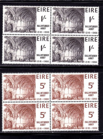 Ірландія Ирландия ^/--/^ Ирландия  1966 г MNH - архитектура - квартблоки ^_^^^ 1966 — Ірландія — архітектура — квартблоки - фото фото фото