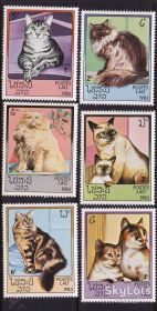 Фауна Фауна ^/--/^ NM Лаос 1983 г MNH - кошки ^_^^^ NM Лаос 1983 MNH - кішки - фото фото фото