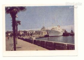 СРСР СССР ^/--/^ СССР 1962 открытка  Батуми Вокзал Панов Старое фото ^_^^^ СРСР 1962 листівка Батумі Вокзал Панов Старе фото - фото фото фото