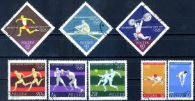 Спорт Спорт ^/--/^ Польша. Олимпиада в Токио   (серии) 1964 г. ^_^^^ Польща. Олімпіада в Токіо (серії) 1964 - фото фото фото