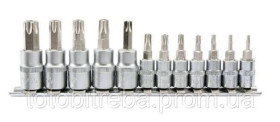 Викрутки Отвертки ^/--/^ Набір головок із вставкою TORX SECURITY YATO 1/4 3/8&amp;quot; 12 шт YT-04332 ^_^^^ Набор головок со вставкой TORX SECURITY YATO 1/4 3/8&amp;quot; 12 шт YT-04332 - фото фото фото