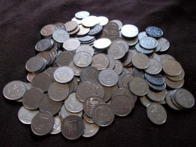 Обігові Обиходные ^/--/^ 5 КОПЕЕК  2008 /--/ г. 100 ШТ. ^_^^^ 5 КОПЕЕК 2008 /--/ р. 100 ШТ. - фото фото фото