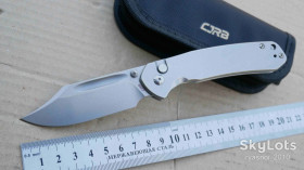 Ножі, мультітули Ножи, мультитулы ^/--/^ CJRB Bowie Pyrite SS J /--/ 1942-ST, AR-RPM /--/ 9 Stonewashed, Caged Ceramic Ball Bearing, Flipper, Outdoor, EDC, Button Lock - фото фото фото