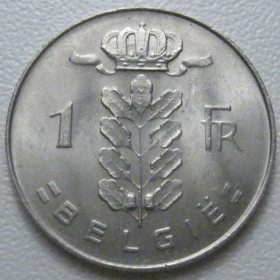 Бельгія Бельгия ^/--/^ Бельгія 1 франк 1973 року Belgie 42644 ^_^^^ Бельгия 1 франк 1973 года Belgie 42644 - фото фото фото