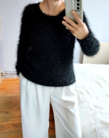 Светри Свитера ^/--/^ Светр Ялинка Чорний Мягенький, New Look S розмір ^_^^^ Светр Елка Черный Мягенький, New Look S размер - фото фото фото
