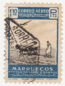 Марокко Марокко ^/--/^ Испанские колонии   ( Марокко) 1953 г. № 345 гашеная ^_^^^ Іспанські колонії ( Марокко) 1953 р. No 345 гашена - фото фото фото