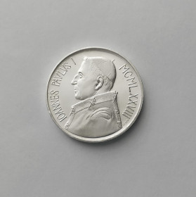 Італія і Ватикан Италия и Ватикан ^/--/^ 1000 ЛИР ВАТИКАН 1978 состояние UNC серебро ^_^^^ 1000 ЛІР ВАТИКАН 1978 стан UNC срібло - фото фото фото