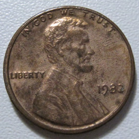 Обігові Обиходные ^/--/^ США 1 цент 1982 року #39614 ^_^^^ США 1 цент 1982 года #39614 - фото фото фото