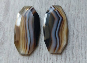 Агат Агат ^/--/^ Натуральный агат  пара 16 Ct 27 х 14 мм ^_^^^ Натуральний агат пара 16 Ct 27 х 14 мм - фото фото фото