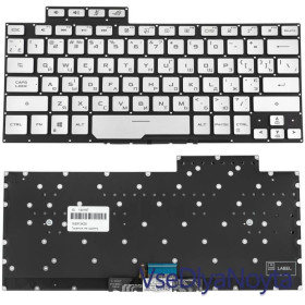 Клавіатури Клавиатуры ^/--/^ Клавиатура для ноутбука ASUS (GA /--/ 401 series) ukr, silver, без фрейма, подсветка клавиш ^_^^^ Клавіатура для ноутбука ASUS (GA /--/ 401 series) ukr, silver, без фрейму, підсвічування клавіш - фото фото фото