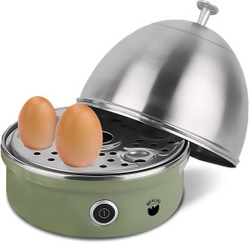 Інший посуд Другая посуда ^/--/^ Електрична яйцеварка RPXLIFE Egg Boiler 220 В з металевою кришкою - фото фото фото