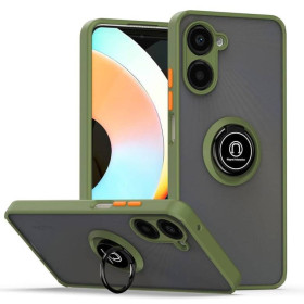 Чохли, бампера Чехлы, бампера ^/--/^ Чохол Fiji Colorframe для Realme 10 Pro 5 /--/ G матовий бампер з кільцем підставкою Khaki ^_^^^ Чехол Fiji Colorframe для Realme 10 Pro 5 /--/ G матовый бампер с кольцом подставкой Khaki - фото фото фото