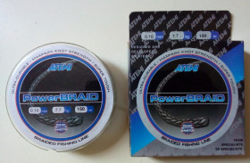 Ліски, шнури, повідці Лески, шнуры, поводки ^/--/^ Шнур плетеный Atemi Power BRAID 0.10 мм, 150 м  (новый) ^_^^^ Шнур плетений Atemi Power BRAID 0.10 мм, 150 м (новий) - фото фото фото