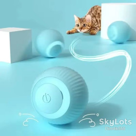 Іграшки для тварин Игрушки для животных ^/--/^ Игрушка для кошек и котов USB smart мяч-шарик с хаотичным движением и световой панелью Синий ^_^^^ Іграшка для кішок і котів USB smart м'яч-шарик з хаотичним рухом і світловою панеллю Синій - фото фото фото