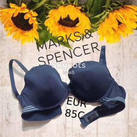 Бюстгальтери Бюстгальтеры ^/--/^ Marks &amp; Spencer EUR 85 /--/ C Бюстгальтер поролон косточка т синий ^_^^^ Marks &amp; Spencer EUR 85 /--/ C Бюстгальтер поролон кісточка т синій - фото фото фото