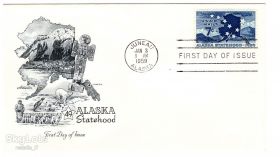 Тематичні колекції Тематические коллекции ^/--/^ Фауна . США 1959 г ХМК - КПД - Аляска ^_^^^ Фауна . США 1959 ХМК - ККД - Аляска - фото фото фото