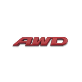 Наліпки, емблеми Наклейки, эмблемы ^/--/^ Наклейка на авто AWD Металлическая красная не ржавеет ^_^^^ Наклейка на авто AWD Металічна червона не іржавіє - фото фото фото