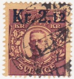 Скандинавія Скандинавия ^/--/^ Швеция 1917 г. №  108  гашеная ^_^^^ Швеція 1917 р. No 108 гашена - фото фото фото