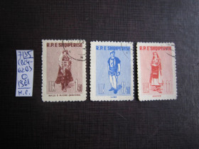 Балканський півострів Балканский полуостров ^/--/^ (S) АЛБАНИЯ. 1961 Г.   (S) ^_^^^ (S) Албанія. 1961 (S) - фото фото фото
