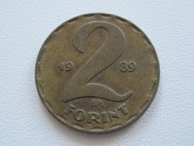Угорщина Венгрия ^/--/^ Венгрия 2 форинта 1989 года #18222 ^_^^^ Угорщина 2 форинта 1989 року #18222 - фото фото фото