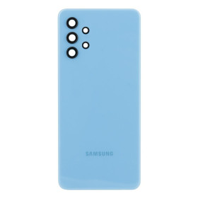 Корпуса на Samsung Корпуса на Samsung ^/--/^ Задня частина корпусу Samsung Galaxy A /--/ 32 SM-A /--/ 325 Blue  (з склом камери) ^_^^^ Задняя часть корпуса Samsung Galaxy A /--/ 32 SM-A /--/ 325 Blue (со стеклом камеры) - фото фото фото