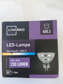 Лампи, лампочки Лампы, лампочки ^/--/^ Led лампа livarno home gu /--/ 5.3 3 вт 2700 /--/ k 12 /--/ вольт   (тільки одна штука) 0149 ^_^^^ Led лампа livarno home gu /--/ 5.3 3 вт 2700 /--/ k 12 /--/ вольт (только одна штука) 0149 - фото фото фото