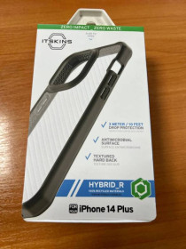 Чохли, бампера Чехлы, бампера ^/--/^ Чохол iTSkins for iPhone 14 Plus HYBRID R TEK Olive Green and Transparent ^_^^^ Чехол iTSkins for iPhone 14 Plus HYBRID R TEK Olive Green and Transparent - фото фото фото