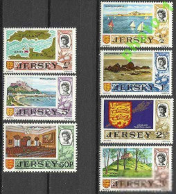 Інші країни Другие страны ^/--/^ Джерси 1969 стандарт карта герб виды 7 /--/ м. ^_^^^ Джерсі 1969 стандарт карта герб види 7 /--/ м. - фото фото фото