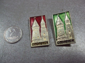 Геральдика Геральдика ^/--/^ знак смоленск башни архитектура лот 2 шт №3064 ^_^^^ знак смоленськ вежі архітектура лот 2 шт No /--/ 3064 - фото фото фото