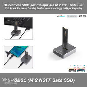Кишені для HDD Карманы для HDD ^/--/^ Blueendless SD /--/ 01 док-станция для ССД M.2 NGFF Sata SSD - USB Type-С Enclosure Docking Station Kecepatan Tinggi 10 /--/ Gbps Single-Bay  ^_^^^ Blueendless SD /--/ 01 док-станція для ССД M.2 NGFF Sata SSD - USB Type-С Enclosure Docking Station Kecepatan Tinggi 10 /--/ Gbps Single-Bay - фото фото фото