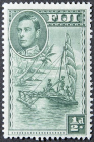 Інше Другое ^/--/^ Британские колонии Фиджи король Георг VI Каноэ 1938 ^_^^^ Британські колонії Фіджі король Георг VI Каное 1938 - фото фото фото