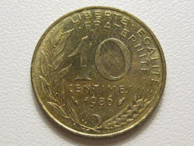 Франція Франция ^/--/^ Франция 10 сантимов 1986 года 38213 ^_^^^ Франція 10 сантимів 1986 року 38213 - фото фото фото