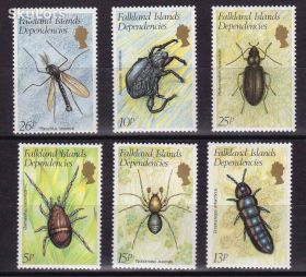 Фауна Фауна ^/--/^ NM Фауна . Фолкленды / Фолклендские о-ва  1982 г MNH - насекомые ^_^^^ NM Фауна . Фолкленди / Фолклендські острови 1982 р MNH - комахи - фото фото фото
