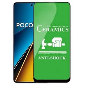 Чохли, бампера Чехлы, бампера ^/--/^ Захисне скло-плівка Fiji Ceramics для Poco X /--/ 6 5 /--/ G повна проклейка чорний ^_^^^ Защитное стекло-пленка Fiji Ceramics для Poco X /--/ 6 5 /--/ G полная проклейка черный - фото фото фото