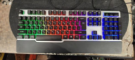 Клавіатури Клавиатуры ^/--/^ Игровая клавиатура с подсветкой RGB GamePro Stinger GK /--/ 599 USB № 24050604 ^_^^^ Ігрова клавіатура з підсвічуванням RGB GamePro Stinger GK /--/ 599 USB No 24050604 - фото фото фото
