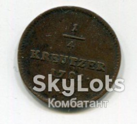 Австрія Австрия ^/--/^ 1/4 крейцера, Австрія 1781, Йосиф ІІ. ^_^^^ 1/4 крейцера, Австрия 1781, Иосиф II. - фото фото фото
