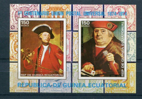 Мистецтво Искусство ^/--/^ Экв Гвинея Equatorial Guinea  197 Mi Bl   Живопись  MNH Cv ^_^^^ Equatorial Guinea 197 Mi Bl Живопис MNH Cv - фото фото фото
