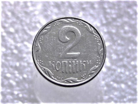 Обігові Обиходные ^/--/^ 2 копійки 2008 рік Україна &amp;quot; Брак, Проточка Штемпеля Аверсу по Колу &amp;quot;  (420+) ^_^^^ 2 копейки Украина 2008 год &amp;quot; БРАК, выработка штампа аверса по кругу монеты &amp;quot; (420+) - фото фото фото
