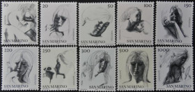 Інше Другое ^/--/^ Сан-Марино Добродетели Живопись графика Эмилио Греко 1976 ^_^^^ Живопис графіка Еміліо Греко 1976 - фото фото фото
