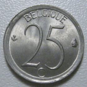 Бельгія Бельгия ^/--/^ Бельгія 25 сантимів 1973 року Belgique 42375 ^_^^^ Бельгия 25 сантимов 1973 года Belgique 42375 - фото фото фото