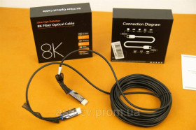 Кабелі, адаптери Кабели, адаптеры ^/--/^ Кабель, HDMI, оптичний, 8 /--/ K, Fiber Optical Cable, Premium, 10 метрів ^_^^^ Кабель, HDMI, оптический, 8 /--/ K, Fiber Optical Cable, Premium, 10 метров - фото фото фото