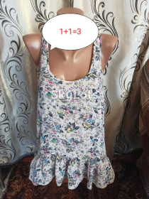 Майки Майки ^/--/^ 1+1=3 Легка шифонова маєчка з подовженою спинкою topshop ^_^^^ 1+1= 3 Легкая шифоновая поместье с удлиненной спинкой topshop - фото фото фото