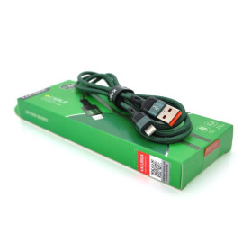 Адаптери Адаптеры ^/--/^ Кабель iKAKU KSC-458 JINTENG aluminum alloy fast charging data cable for iphone, Green, довжина 1.2 /--/ м ^_^^^ iKAKU KSC-458 JINTENG aluminum alloy fast charging data cable for iphone, Green, довжина 1.2 /--/ м - фото фото фото